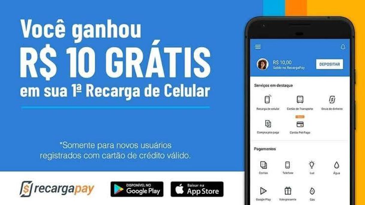 Moda Estou te dando R$10 no RecargaPay, o app número 1 do Brasil