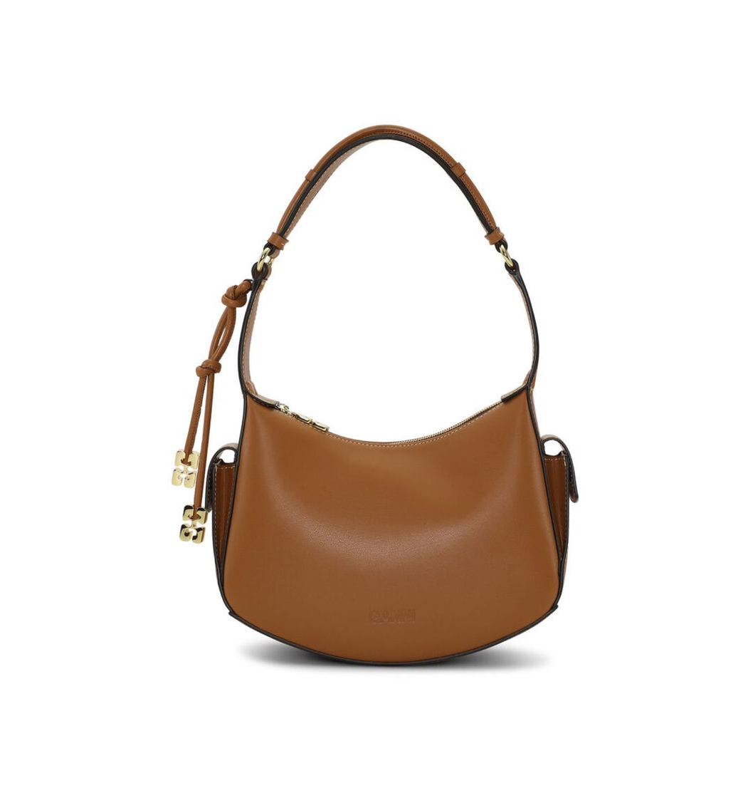 Fashion BROWN GANNI SWING SHOULDER BAG