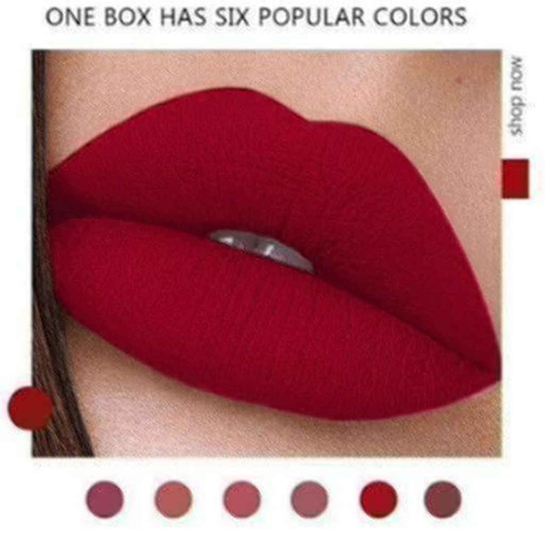 Social ARTIFUN Lápiz Labial Mate Tinte de Larga Duración Labios Cosméticos Maquiagem Maquillaje Rojo Batom Lip Stick para Todo tipo de Piel
