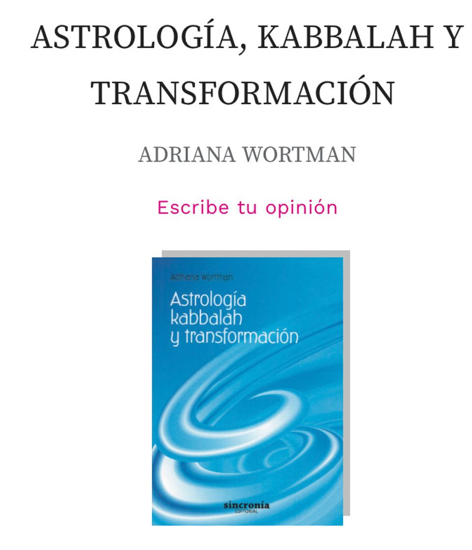 Libro Astrología, kabbalah y transformación 