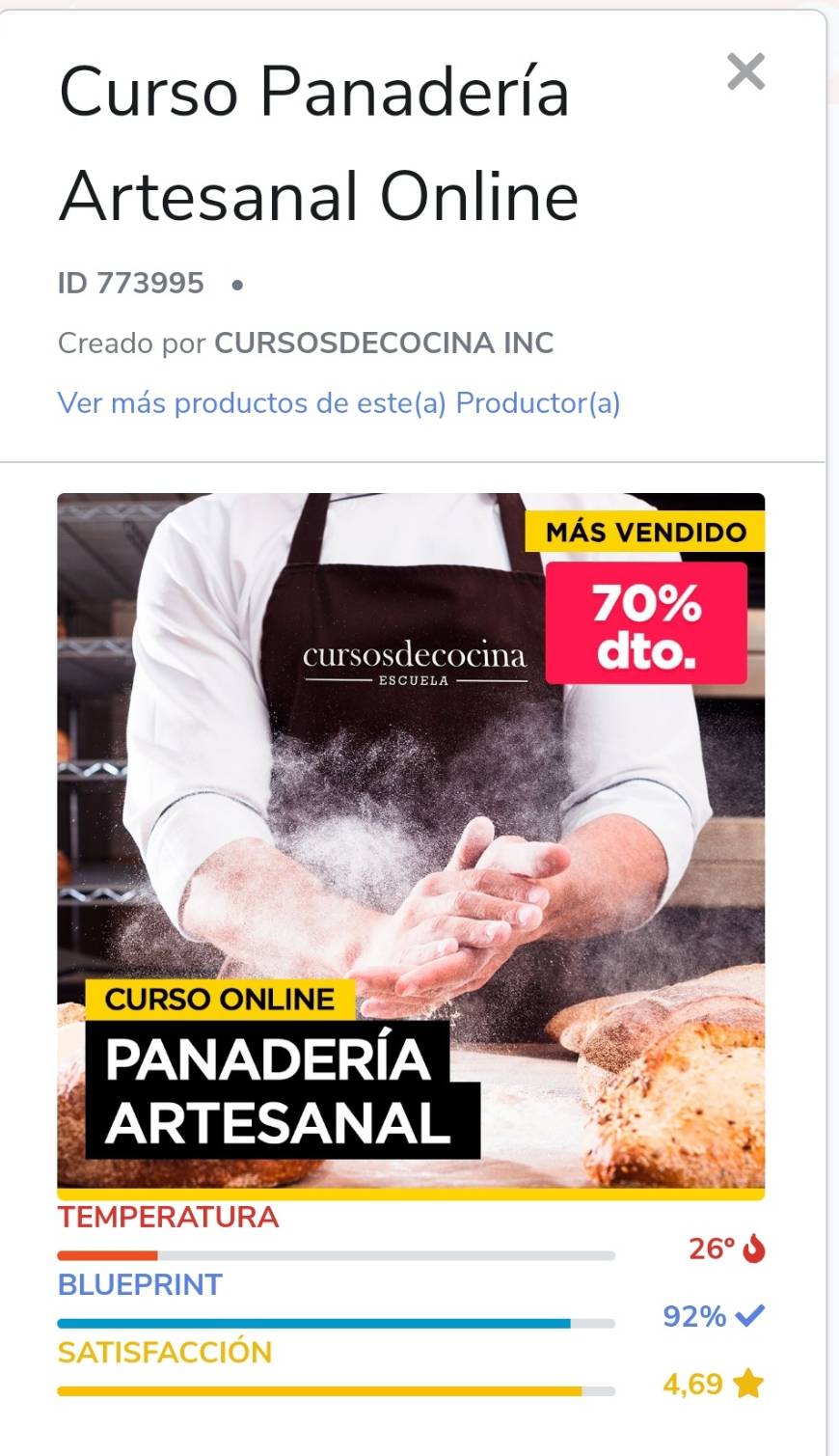 Moda Curso Panadería Artesanal Online✨ Económico

