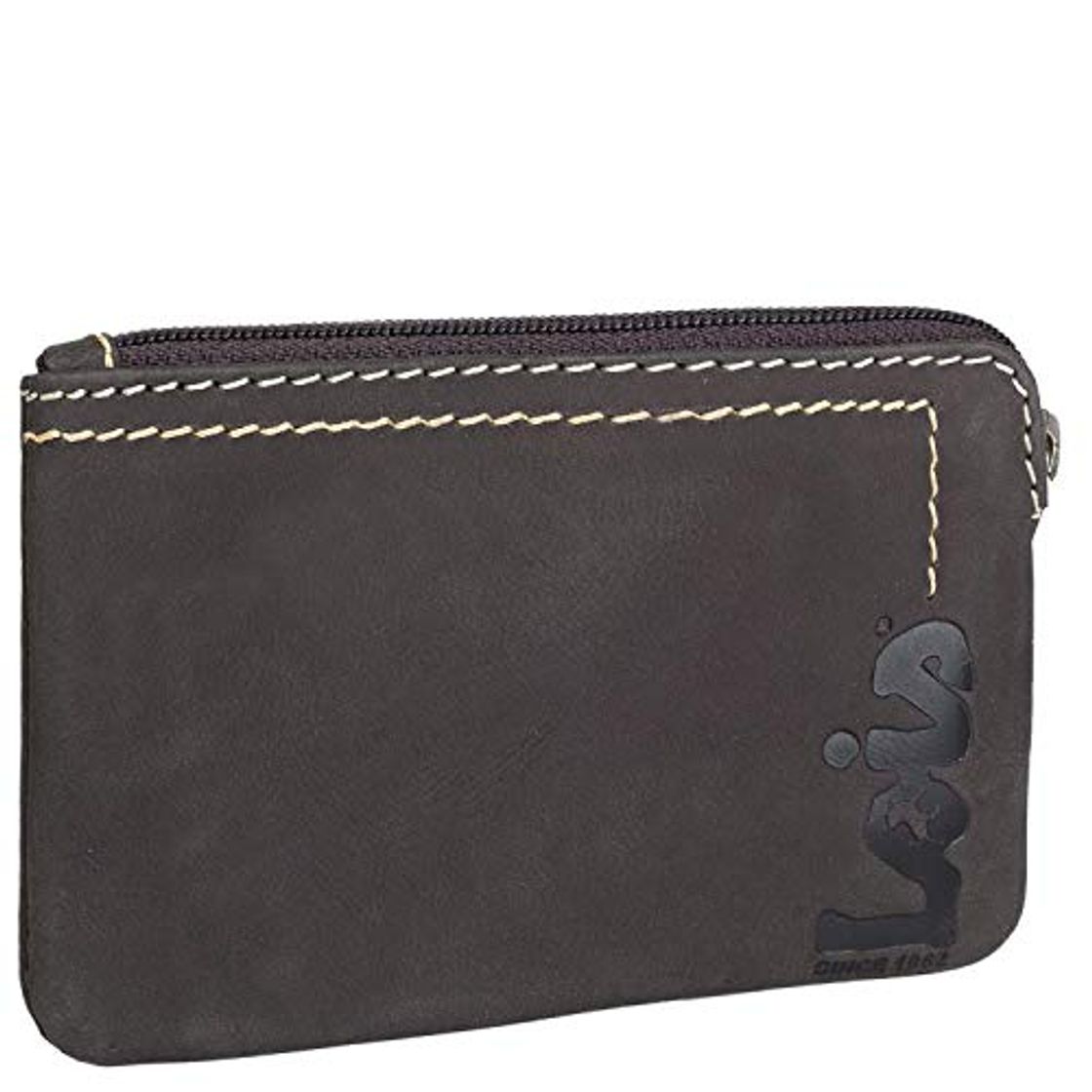 Producto Lois - Llavero de Piel Genuina RFID. Monedero de Cuero. Monedas Llaves