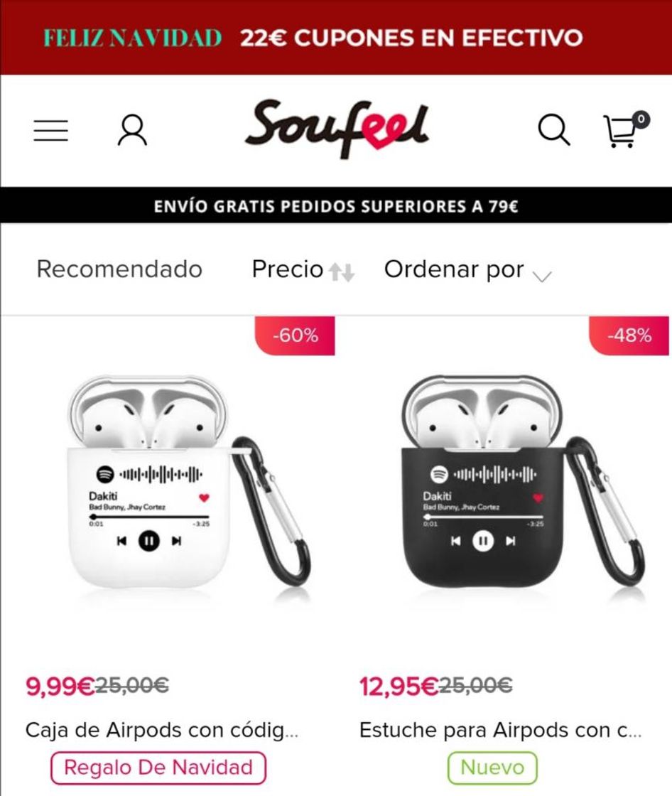 Moda Caja airpods codigo Spotify escaneble