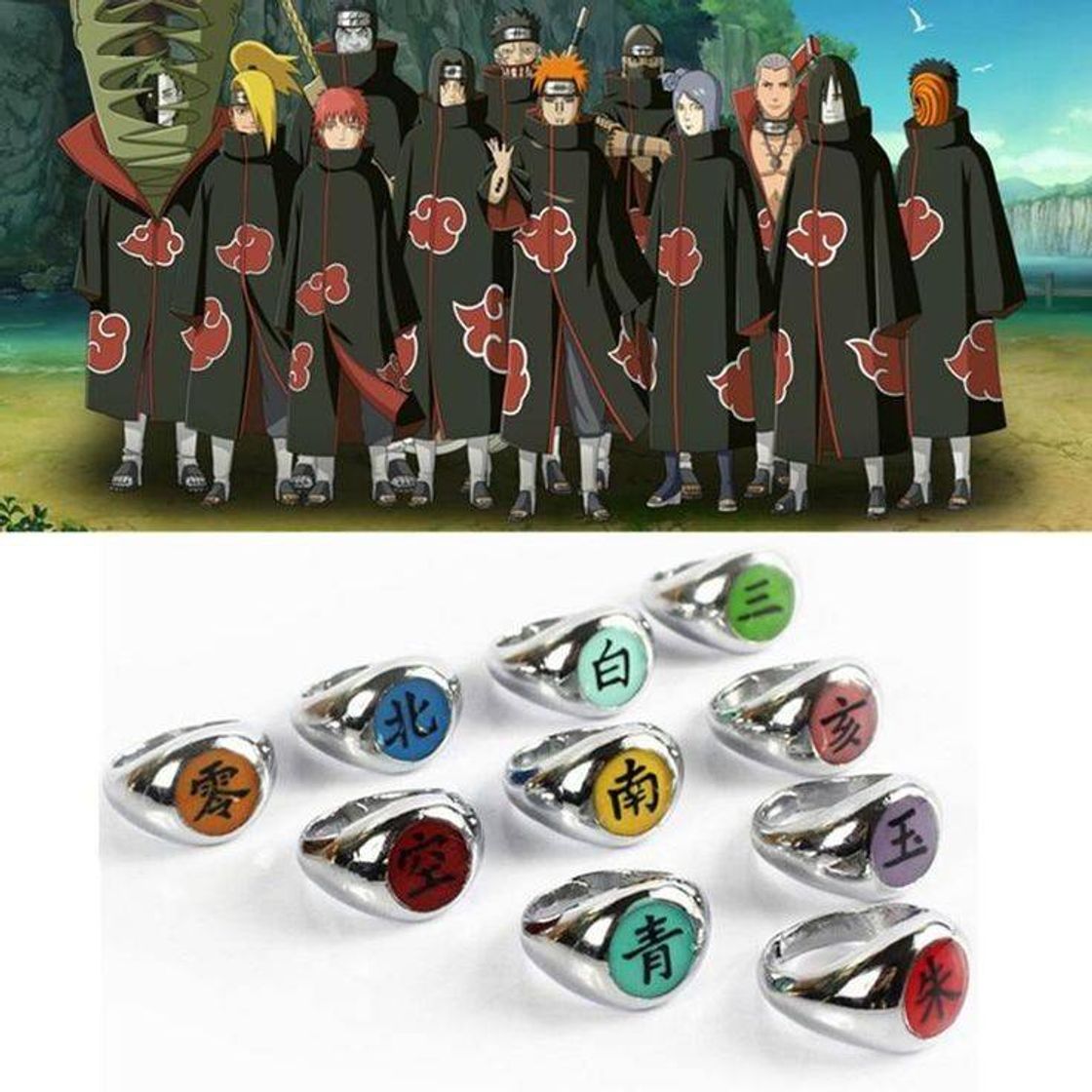 Moda Anéis da Akatsuki♦️