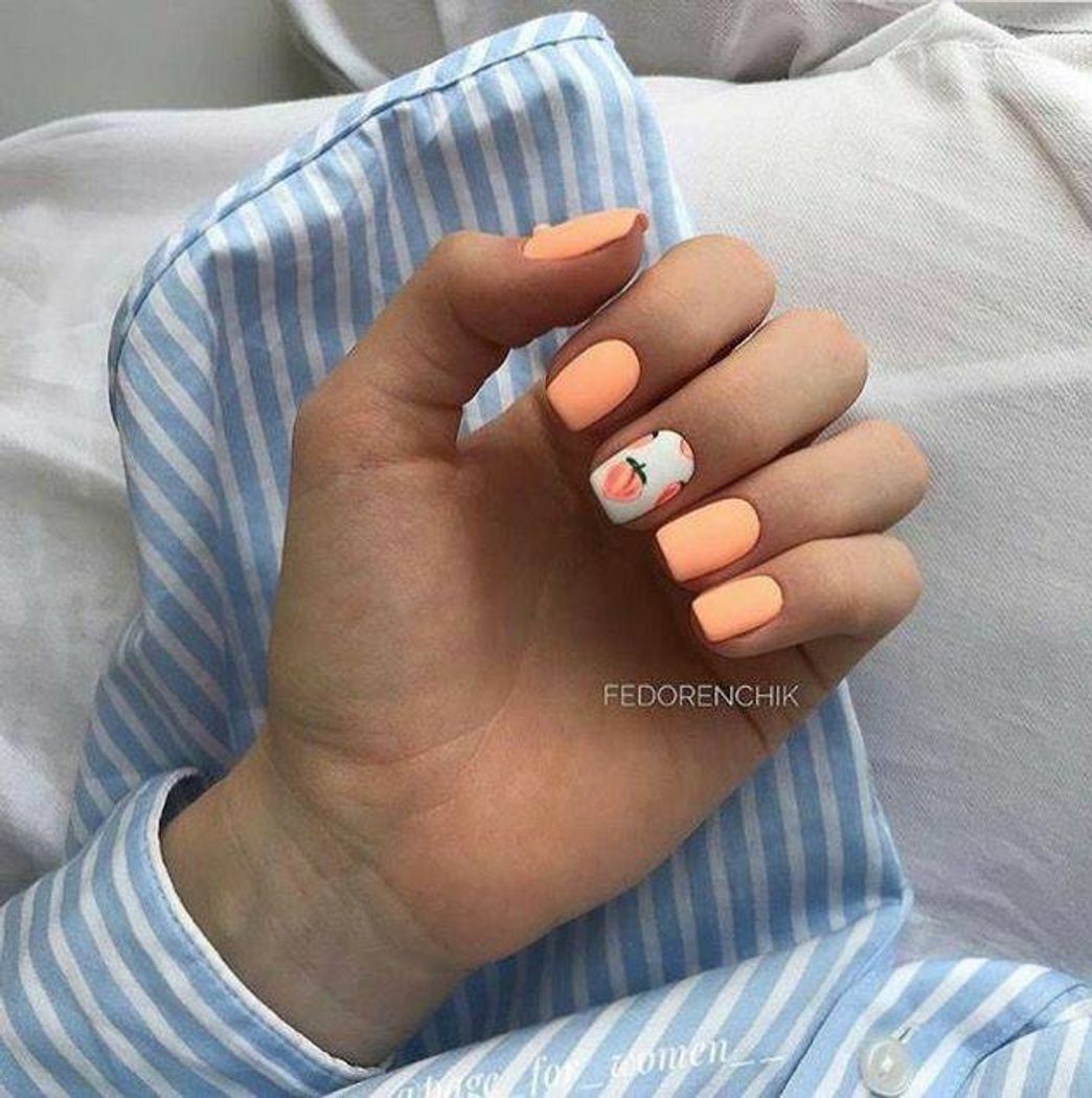 Fashion Unhas de pêssego 