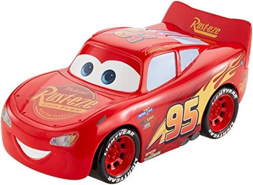 Mattel Disney Cars-Vehículo Turbocarreras Rayo Mcqueen