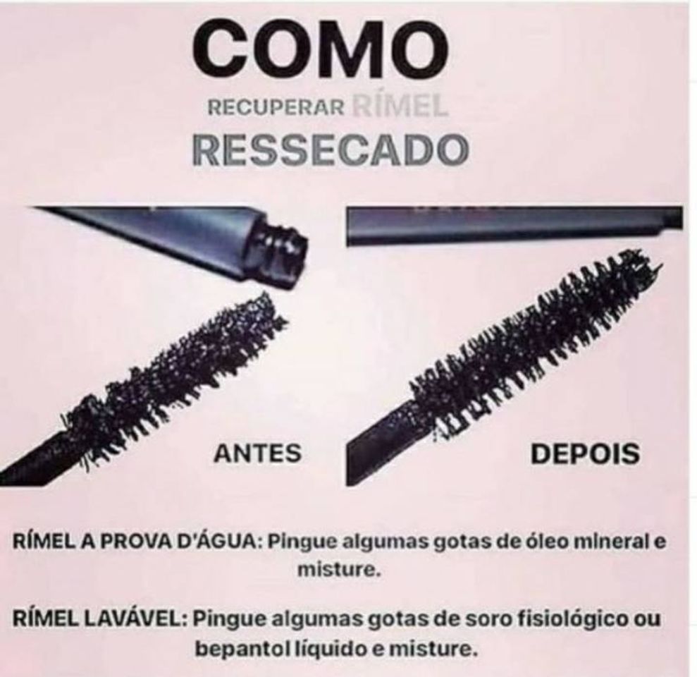 Social Recuperar rímel ressecado