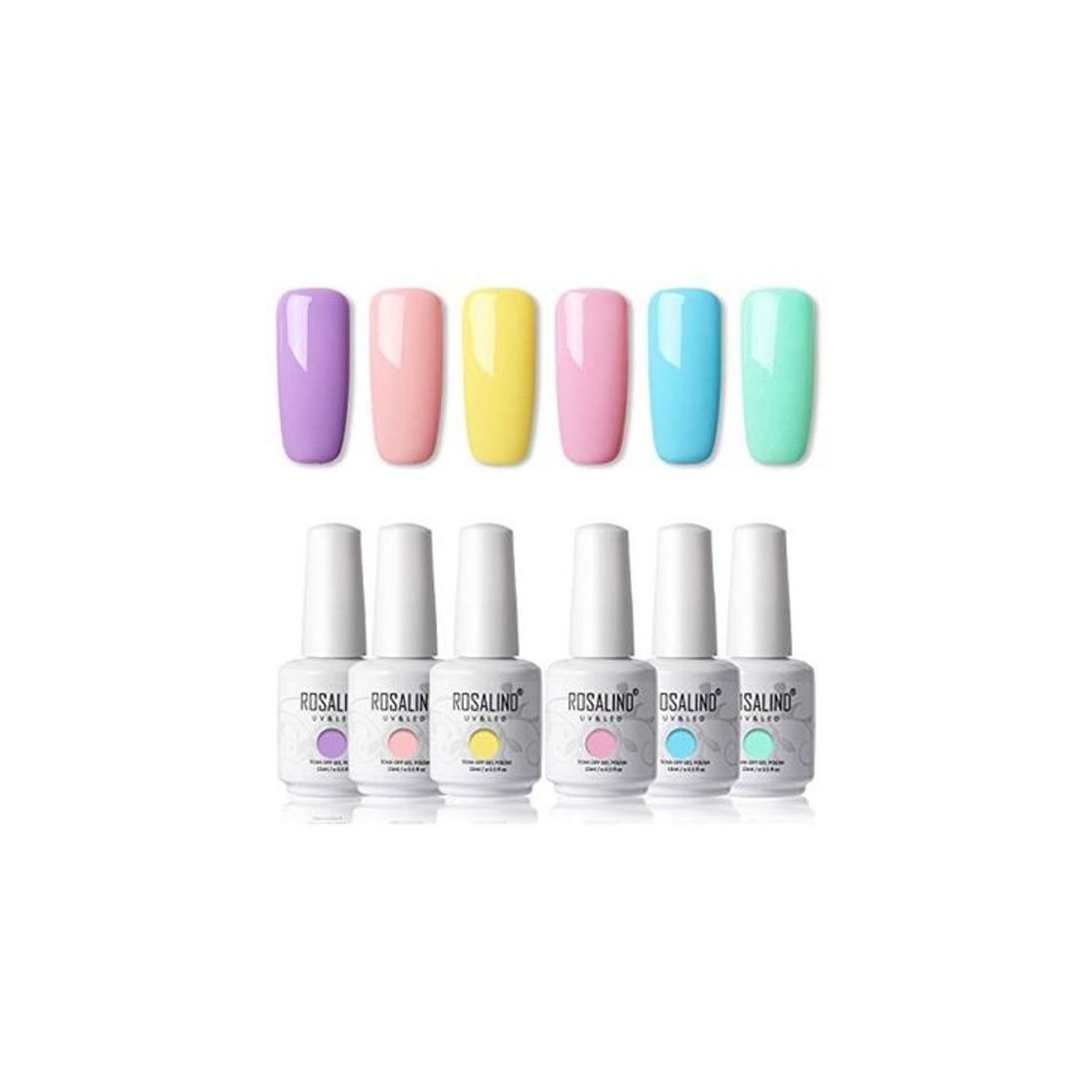Social ROSALIND 15ml Esmaltes Semipermanentes de Uñas en Gel UV LED