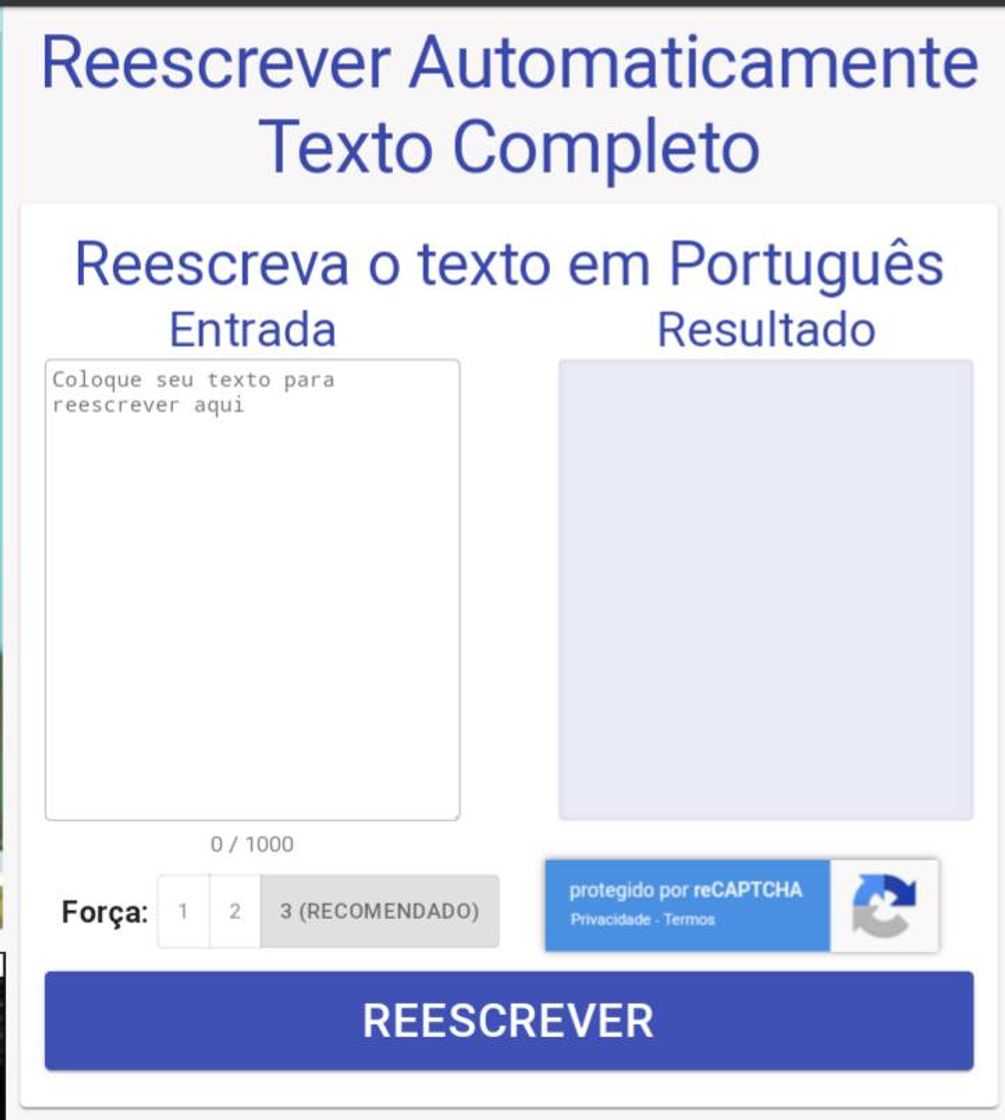 Social Smodin: Reescrever texto 