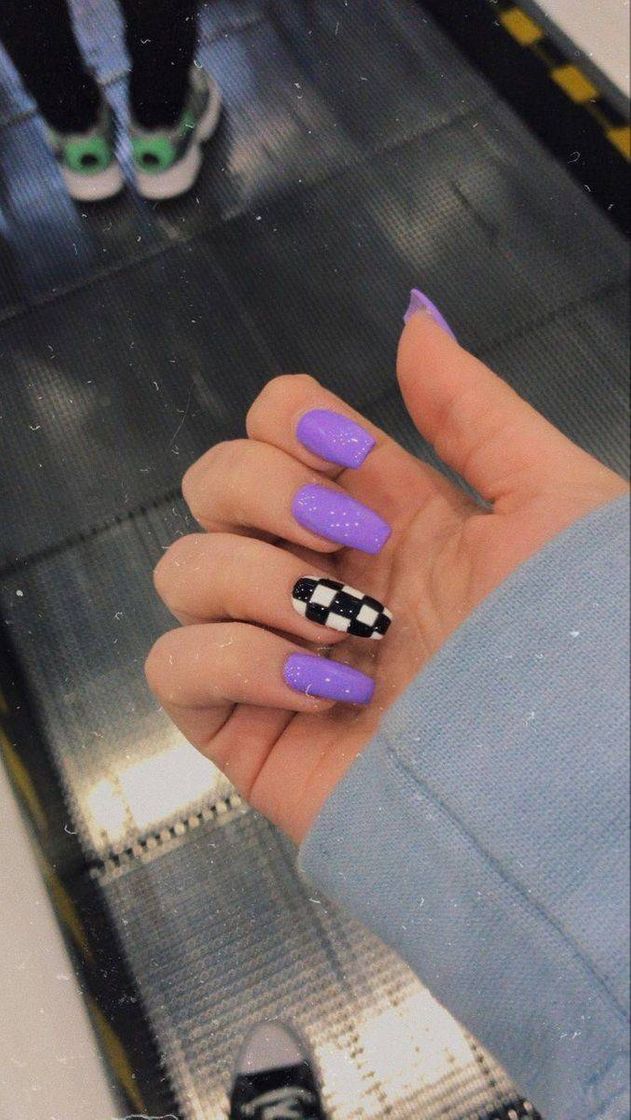 Social Roxo e quadriculado 💜