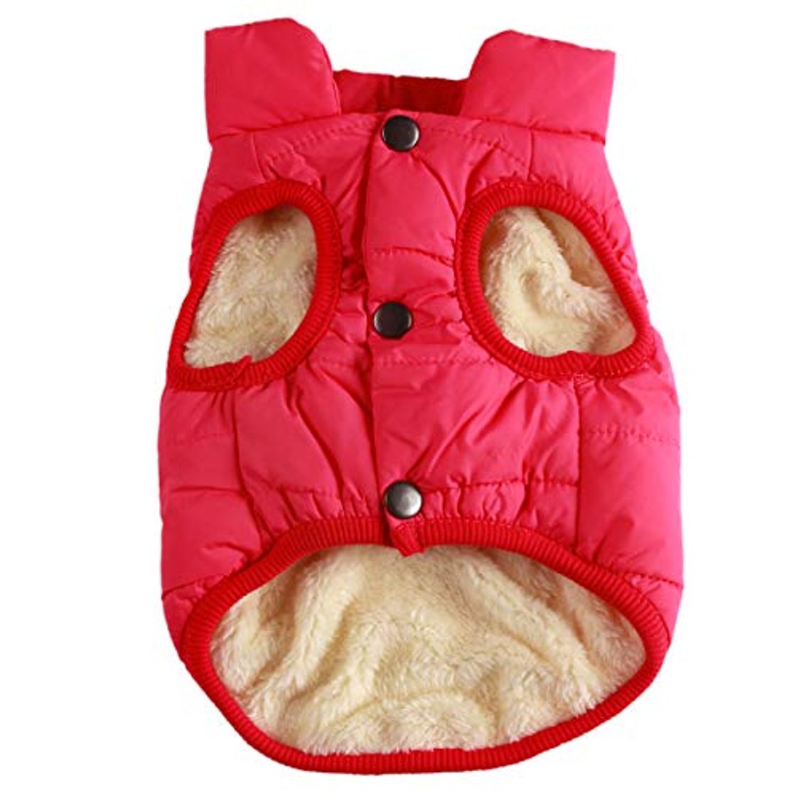 Fashion JoyDaog - Chaqueta de perro con forro polar de 2 capas para