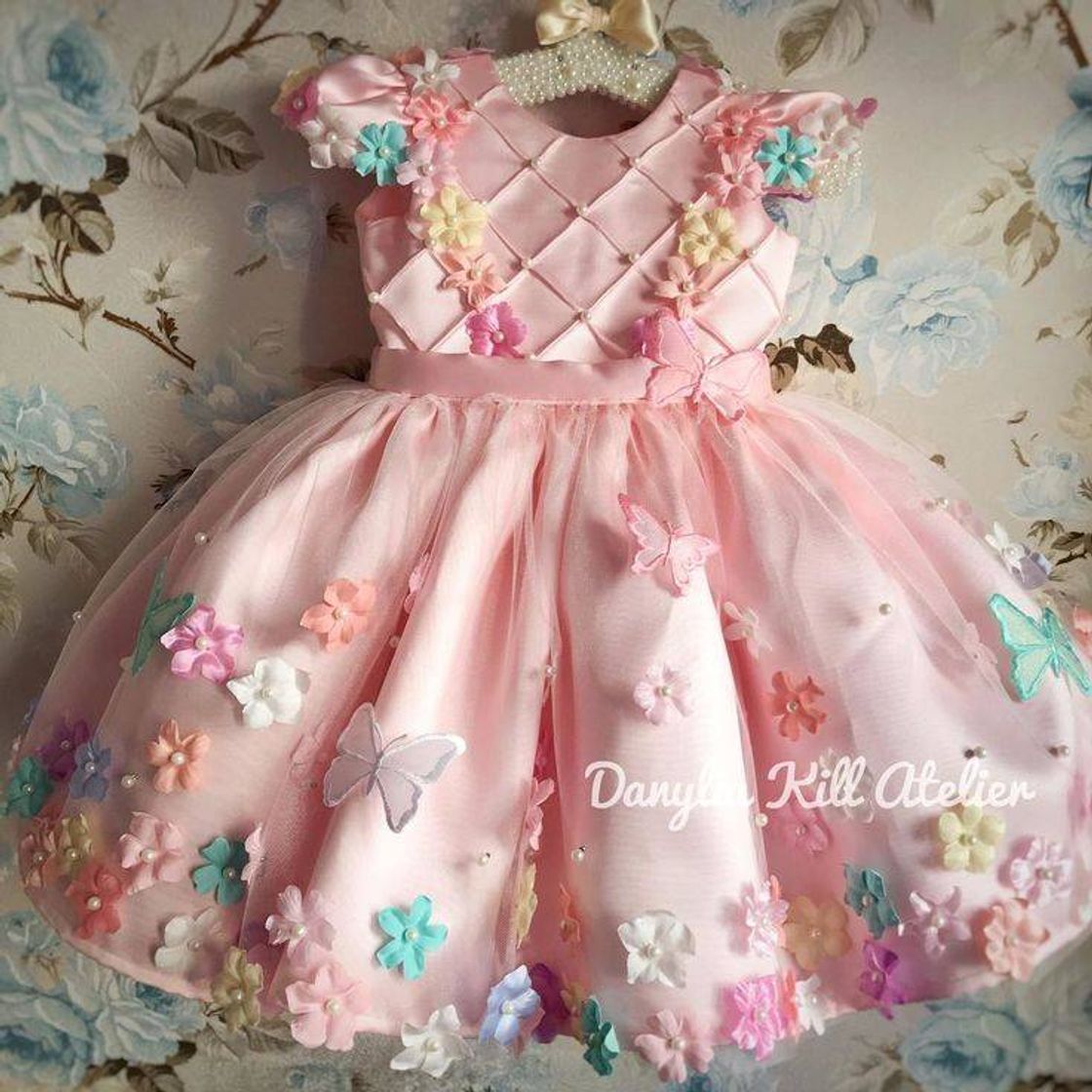 Moda vestido infantil 