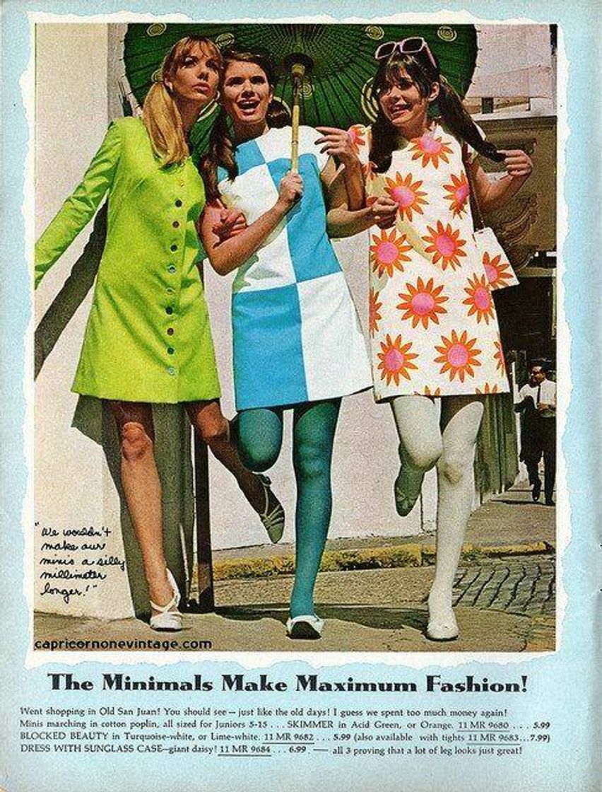 Fashion 1968 teen magazine/aldens catalog fashion spread 6