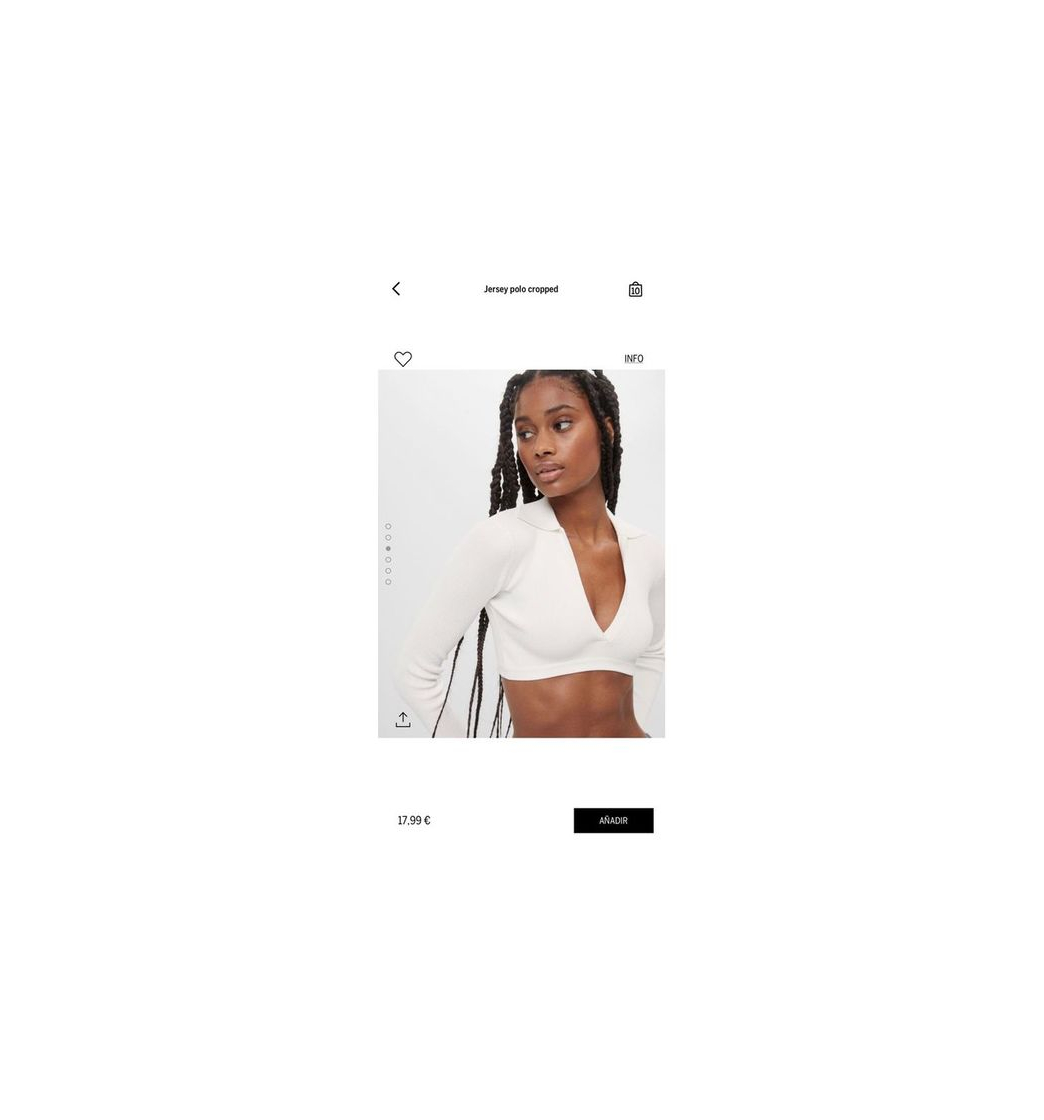Social Jersey polo cropped