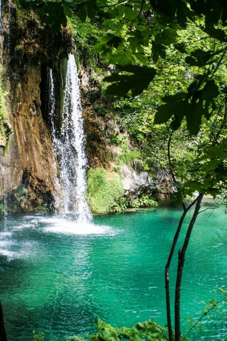 Place cachoeira com água azulzinha ✨