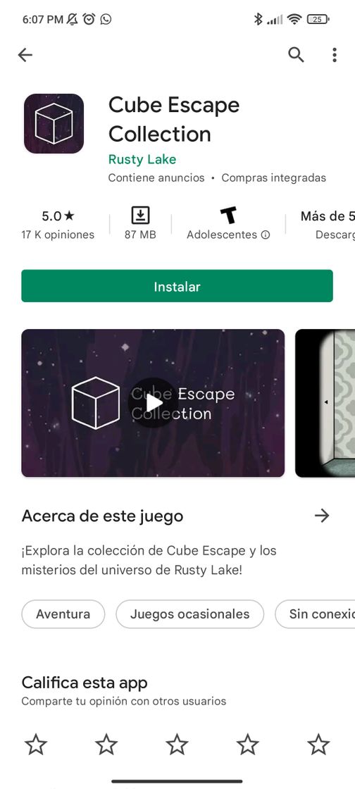 Apps Cube Escape Colection