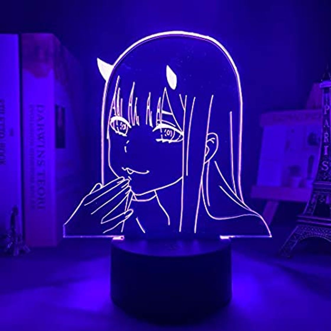 Product Anime 3d Lámpara Zero Two Figure Nightlight Niños Niño Niñas Dormitorio Decoración Light Manga Gift Night Light Lamp Darling In The Franxx F 7colorsnoremote