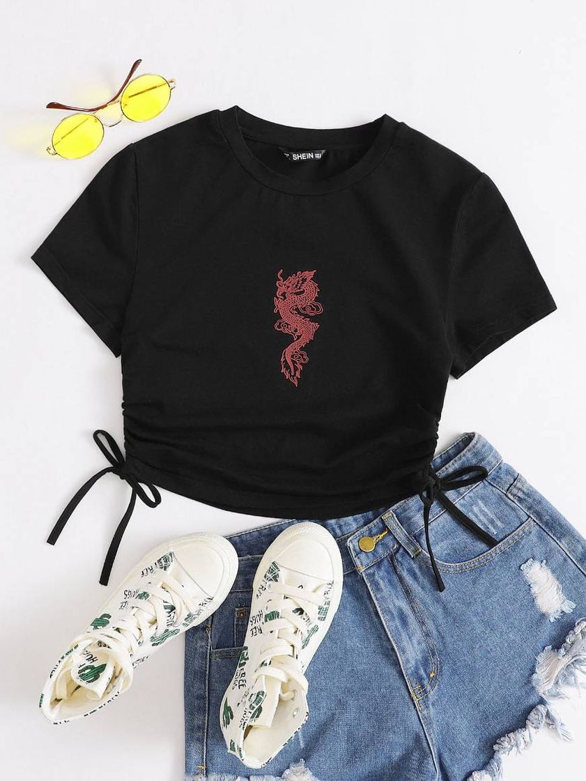 Moda Camiseta con estampado 🛍