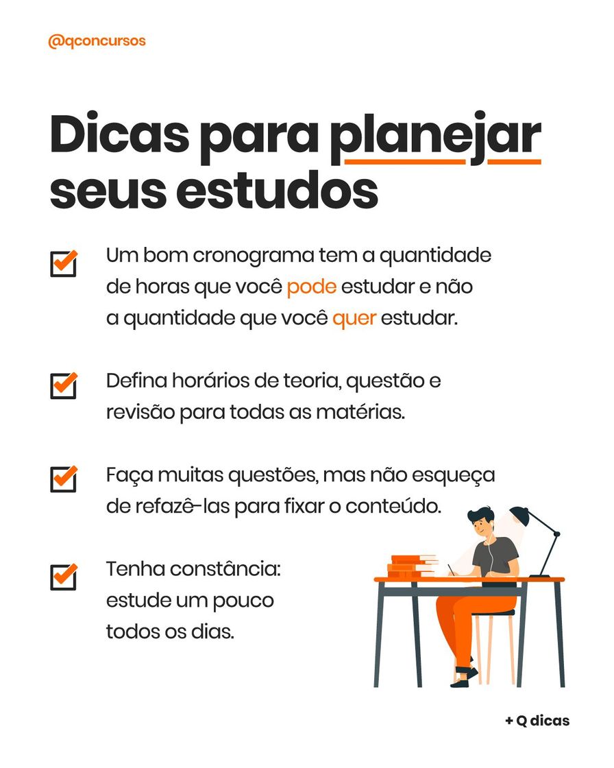 Moda Como planejar seus estudos