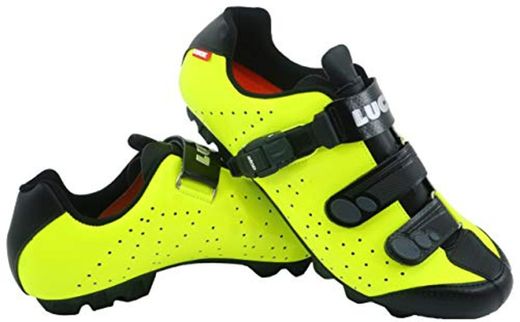 LUCK Zapatillas de Ciclismo MTB ODÍN con Suela de Carbono y Cierre