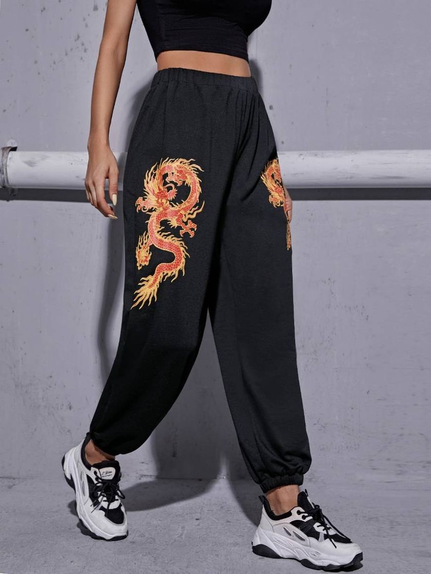 Fashion Calça moletom Dragon 