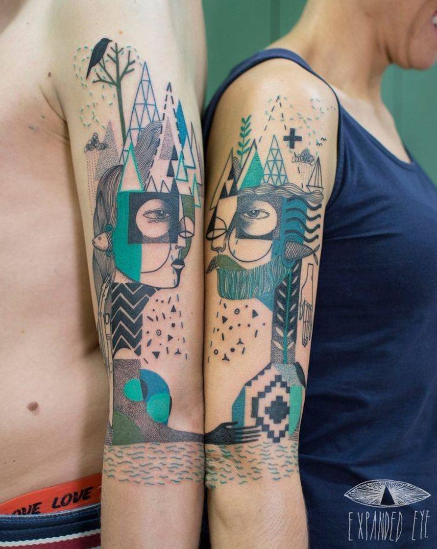 Social Tatuagem Geométrico