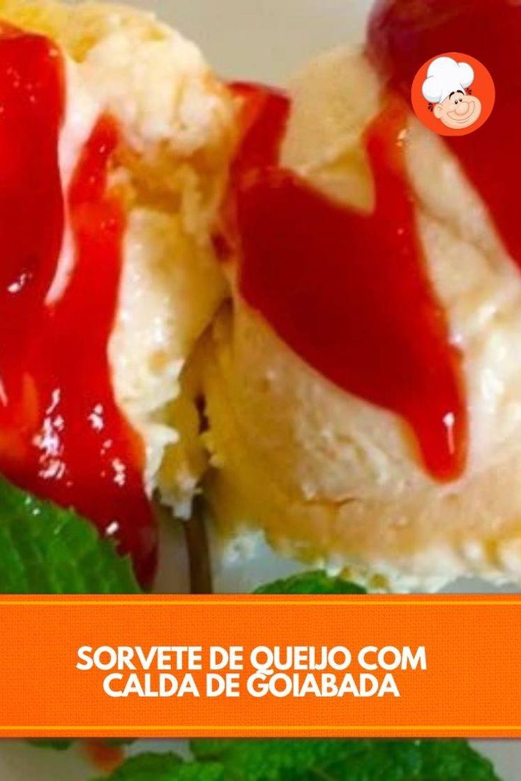 Social Sorvete de Queijo com Calda de Goiabada