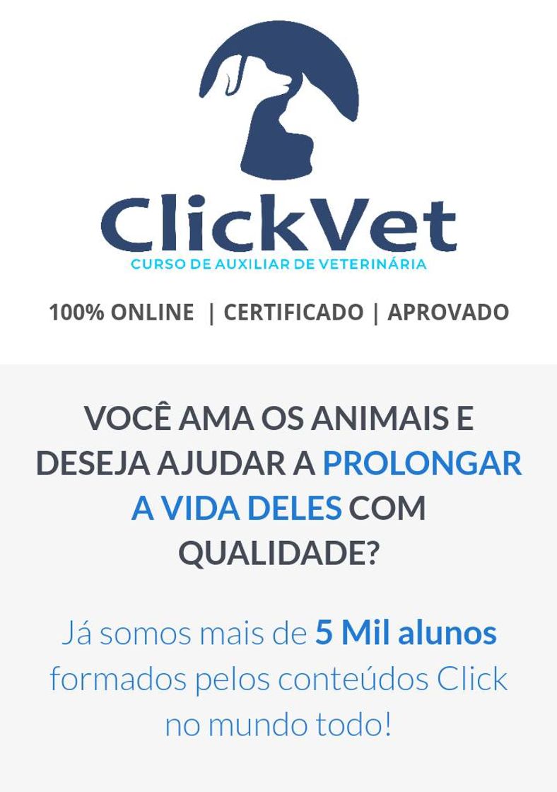 Fashion Curso AUXILIAR VETERINÁRIA e PET SHOP