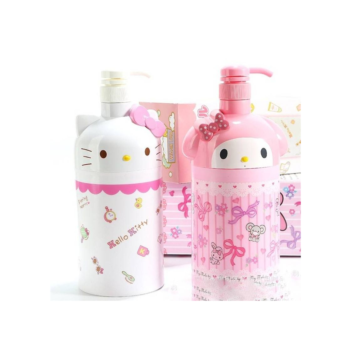 Producto Recipiente para shampoo hello kitty