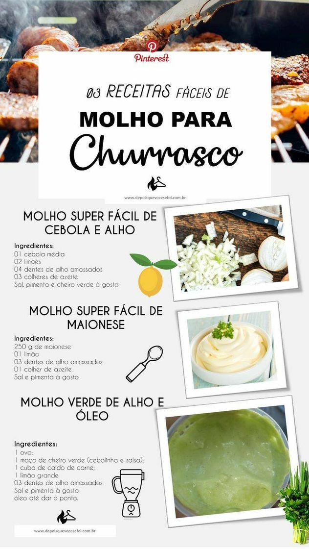 Fashion Receita de molhos para churrasco 