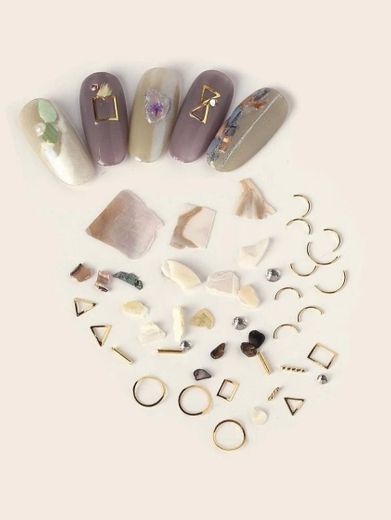 Stone & Geo Nail Art Decoration | SHEIN