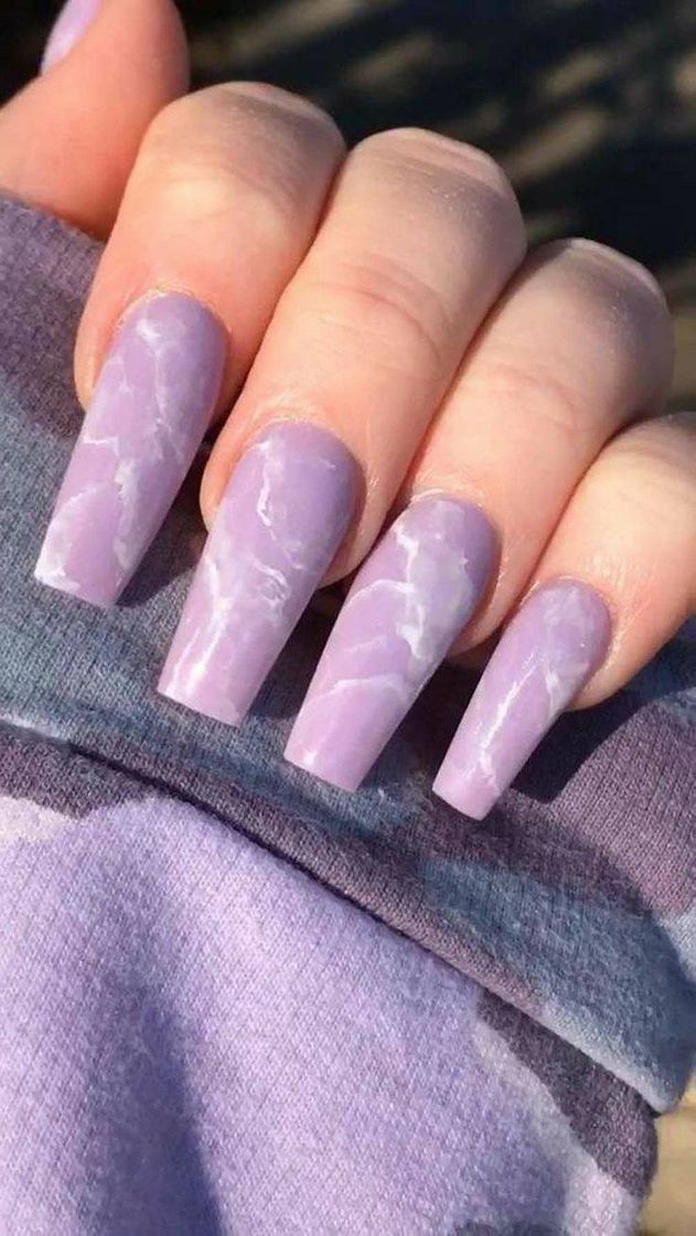 Fashion Purple marble nails 💜