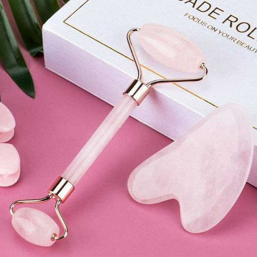 Baimei pink jade roller