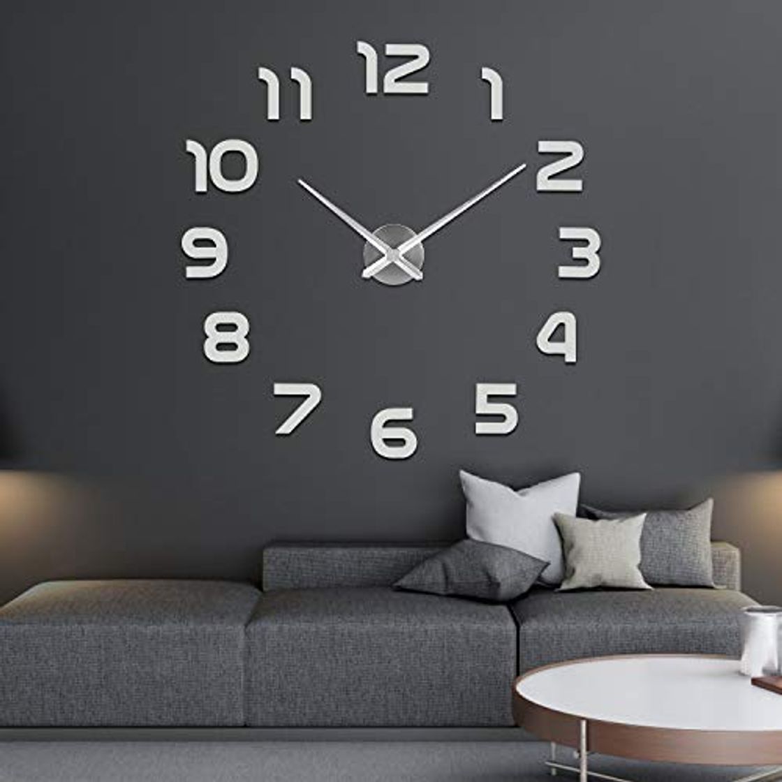 Social SOLEDI Reloj de Pared 3D DIY Reloj de Etiqueta de Pared Decoración