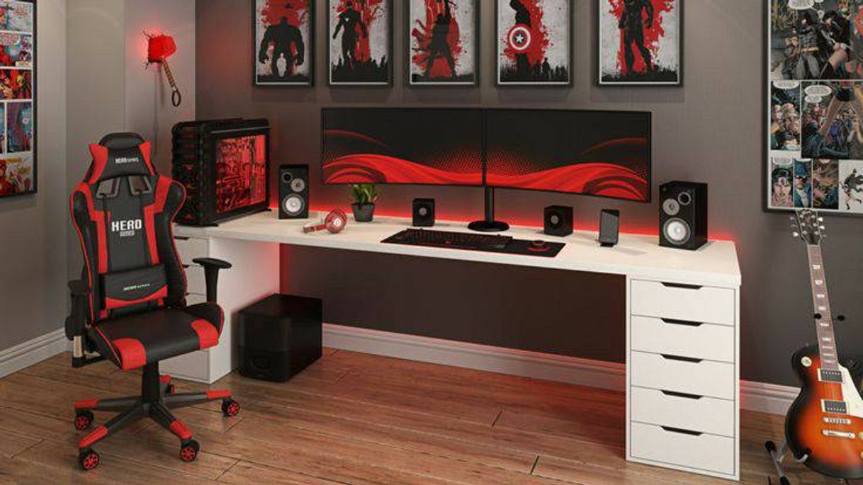 Moda Setup gamer vermelho 