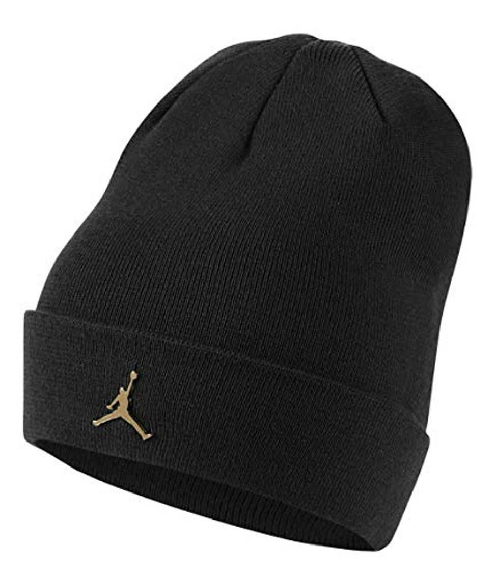 Fashion Jordan Jumpman Metal - Gorro unisex para adultos, color negro y dorado