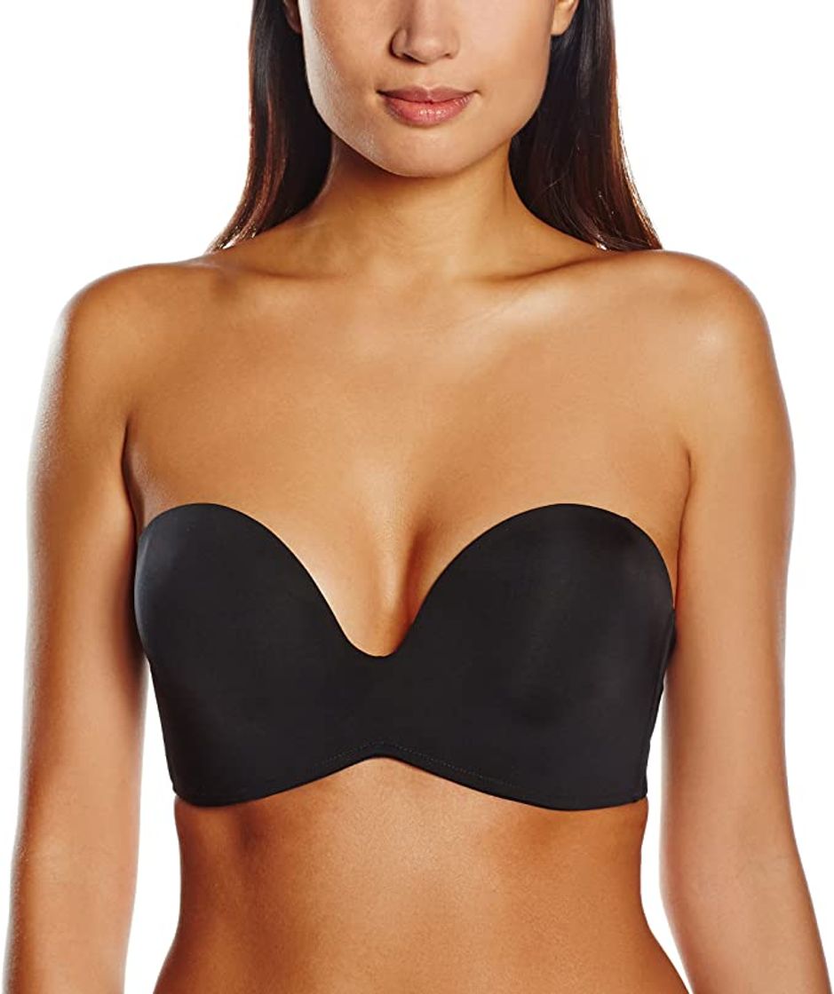 Moda Wonderbra Strapless BH Sujetador, Beige, 95D