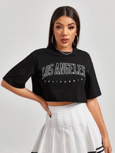Blusa cropped Los Angeles 