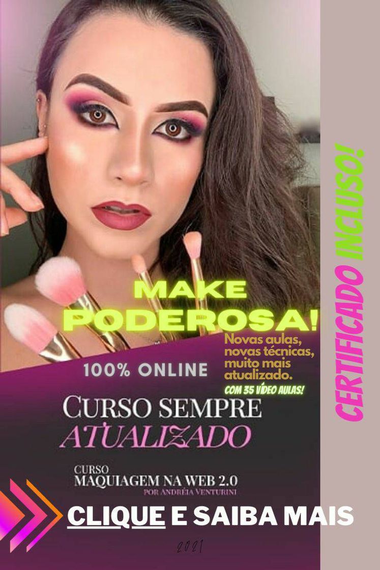 Fashion CURSO DE MAQUIAGEM ANDREIA VENTURINI 