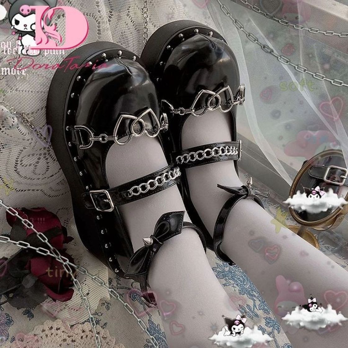 Moda Salto Alto Plataforma Bombas Femininas Góticas Meninas Lolita Sapatos Punk