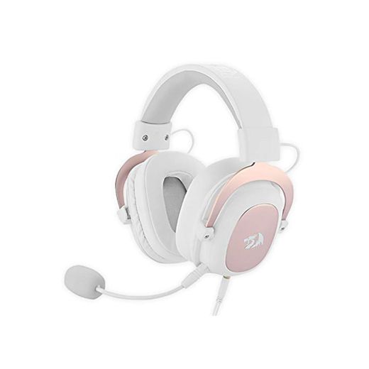 Redragon H510W ZEUS 2 WHITE - Auriculares headset cómodos para Gaming -
