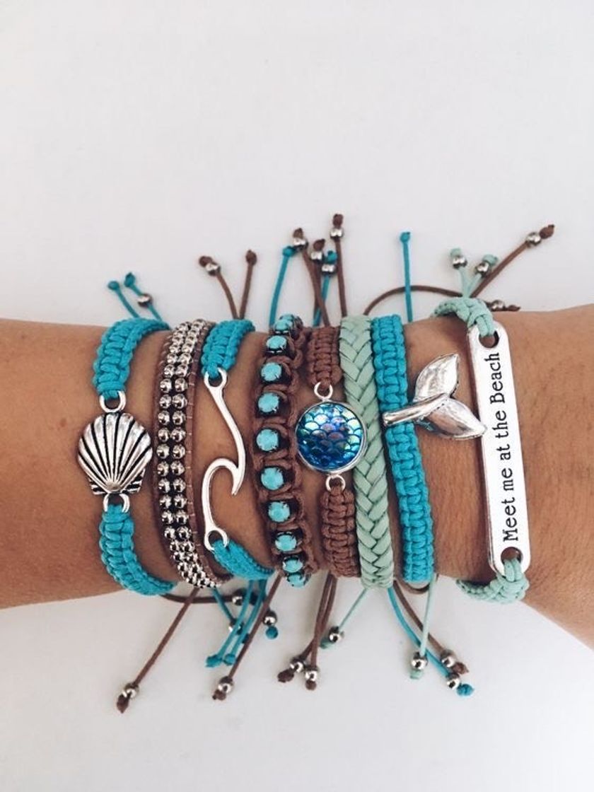 Moda Mix de pulseiras vsco✨