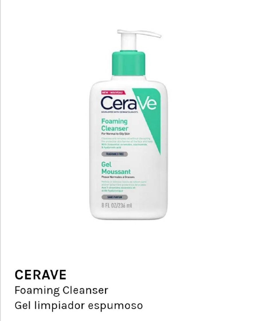 Moda Foaming Cleanser CERAVE Gel limpiador espumoso