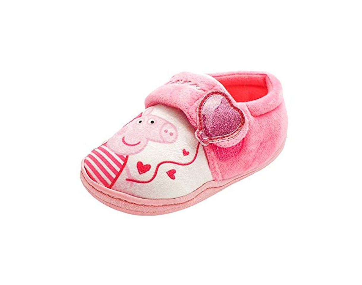 Social Peppa Pig Chicas Rosa Love Heart Zapatillas cómodas