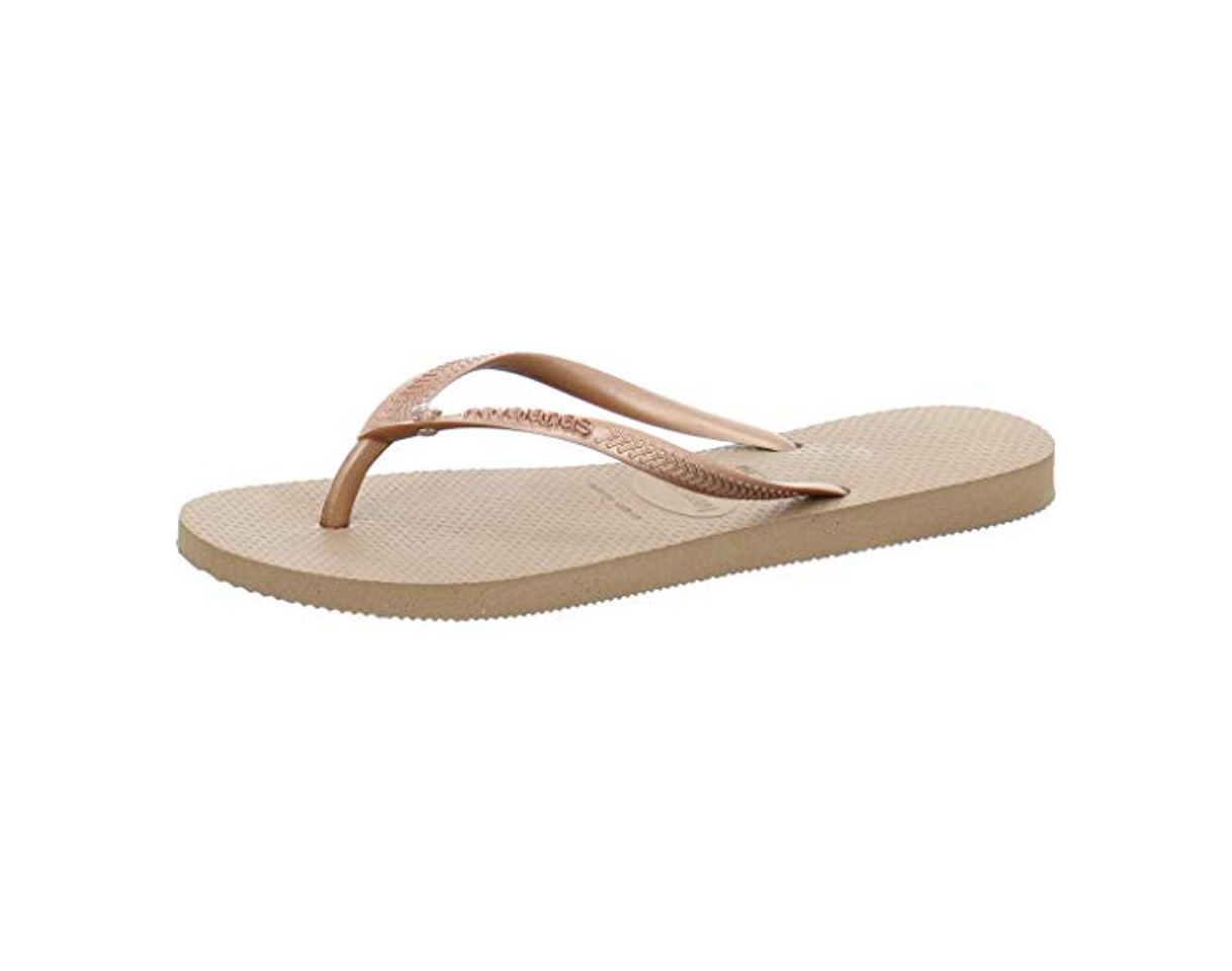 Social Havaianas Slim Crystal Glamour SW, Chanclas para Mujer, Dorado