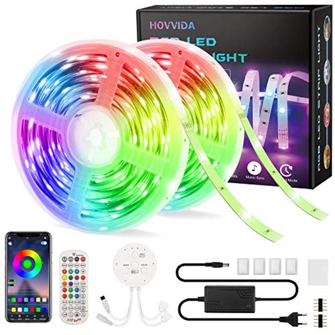 Social 15M Tiras LED RGB 5050 Música