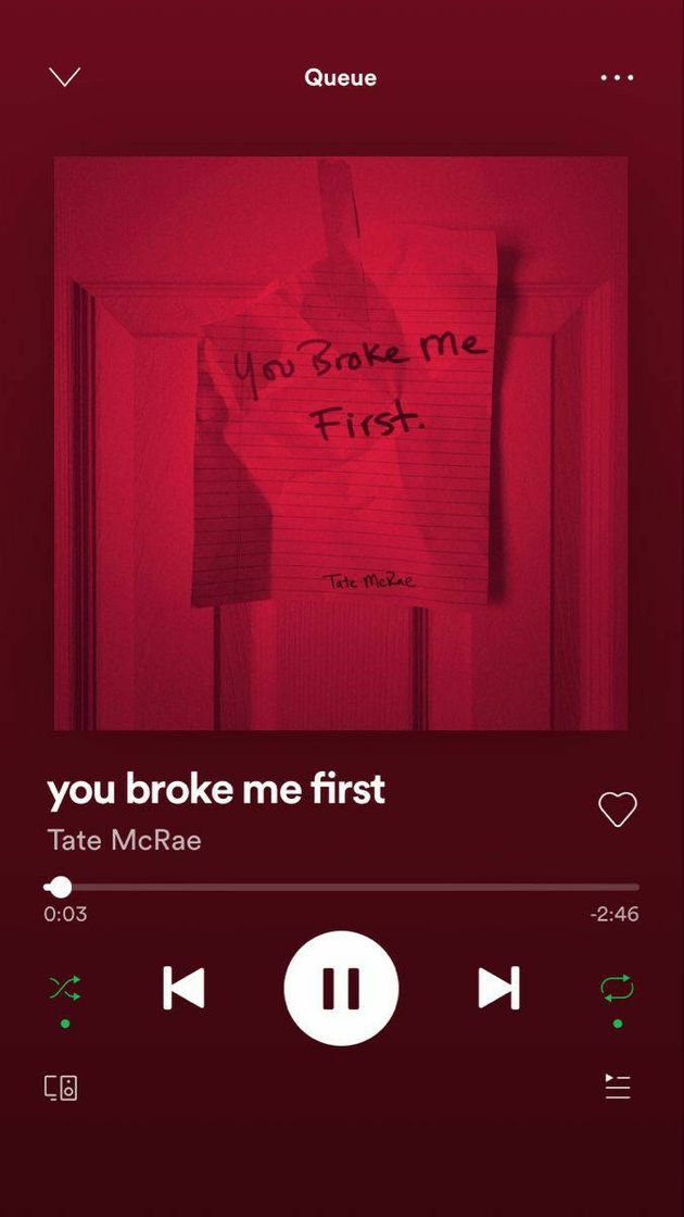 Moda You broke me fist - tate McRae