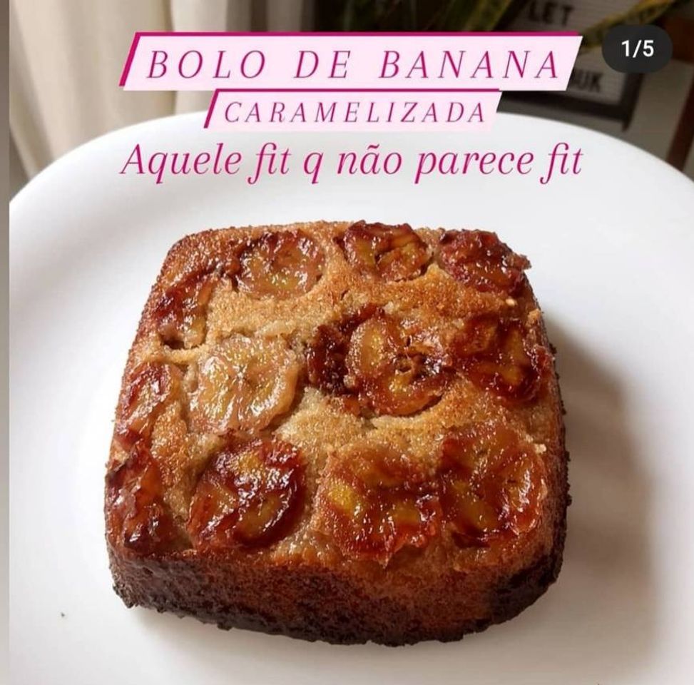 Moda Bolo de banana caramelizada FIT