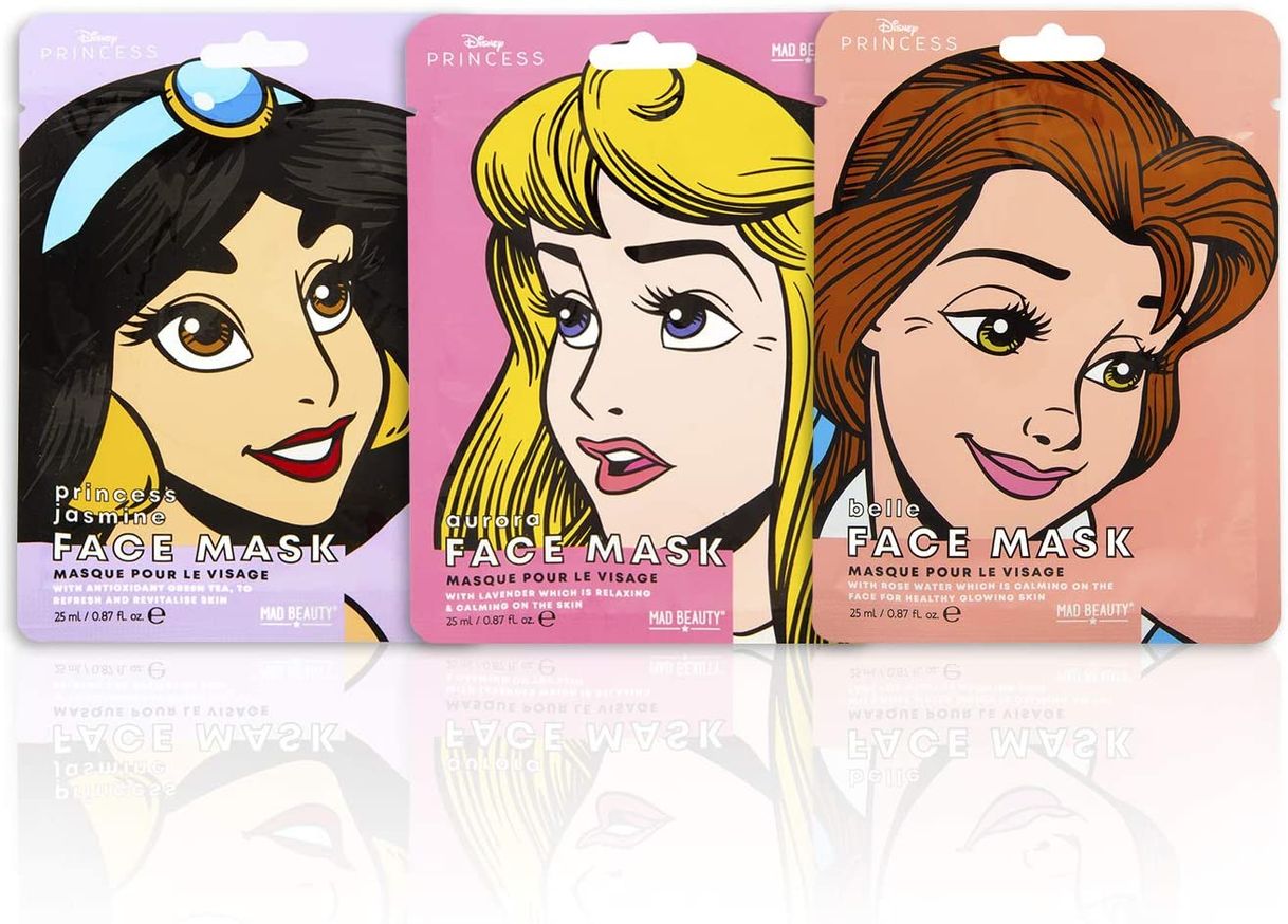 Social Mad Beauty PAMMB002 Mascarilla Facial con Licencia Disney Princesas