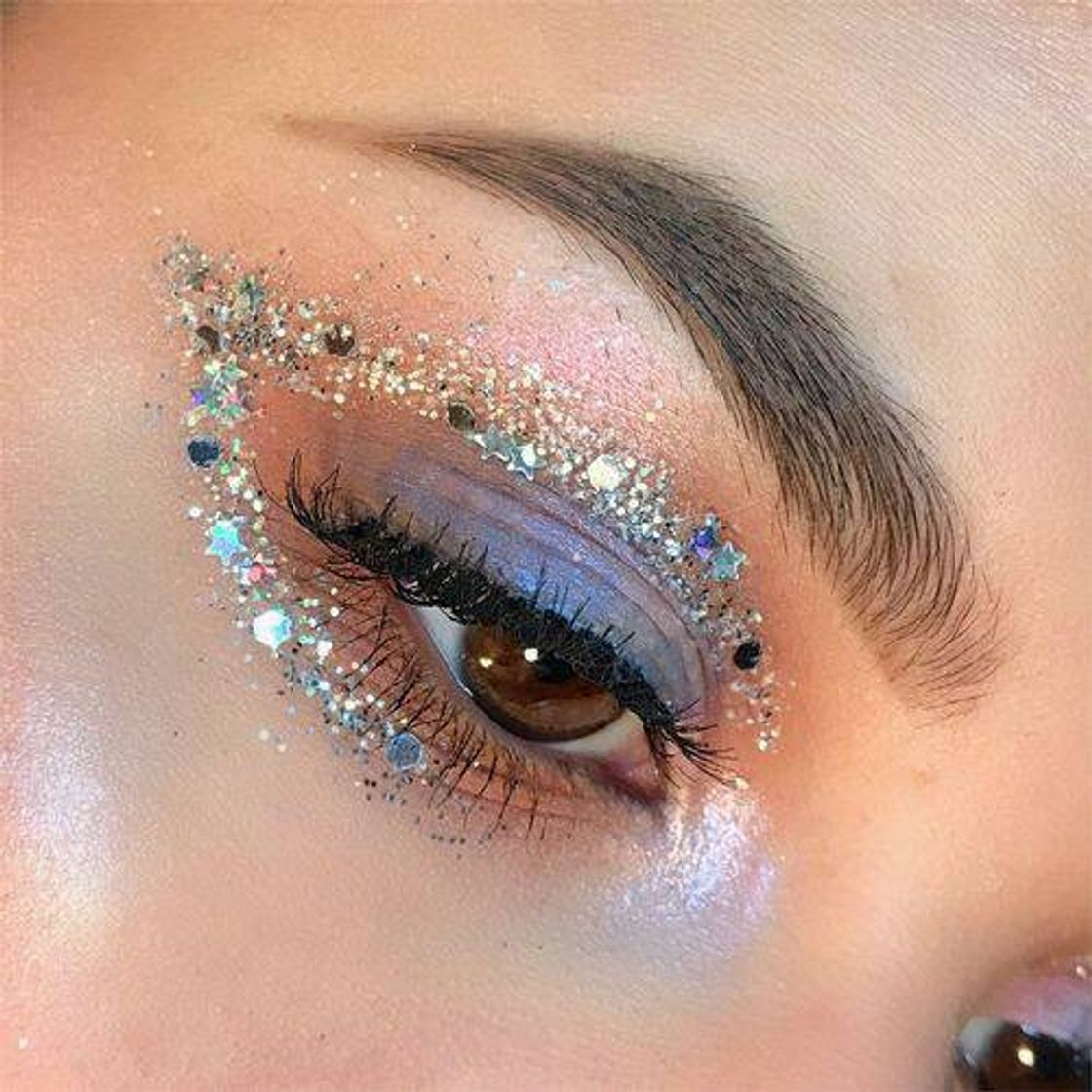 Moda Glitter carnaval makeup 